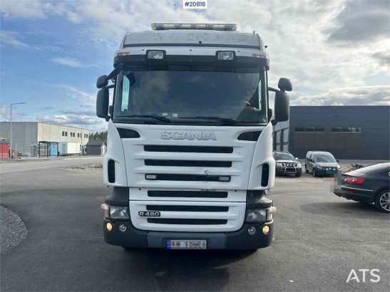 Scania R480 3 axle container truck with/ lift. R480 3 axle container truck with/ lift. 2008 2 image 3