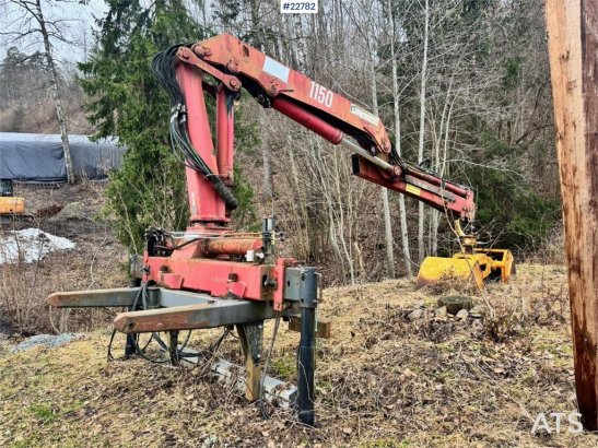 HMF 1150 crane with grab. HMF 1150 crane with grab. 1996 2 image 3