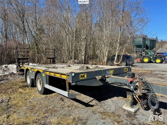 NC machinery trailer with manual loading ramps NC machinery trailer with manual loading ramps 2020 2 Lowloader trailers im...