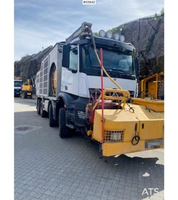 Mercedes-Benz Arocs 8x4 with a AMV 7450H concrete spraying super Mercedes-Benz Arocs 8x4 with a AMV 7450H concrete sprayin...