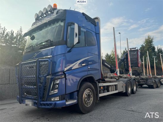 Volvo Fh750 6x4 Log Truck w/ 2019 Epsilon M12L Crane 590 2018 2 image 3