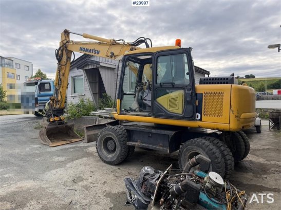 Komatsu PW130 Wheeled Excavator with Engcon Tiltrotator an 915 2006 2 Wheeled Excavators image 18