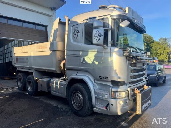 Scania R580 Tipper Truck with Snow Plow Equipment – Euro R580 Tipper Truck with Snow Plow Equipment – Euro 2014 2 Tipper t...