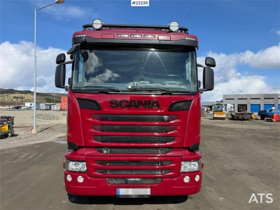 Scania R580 8x4 combi truck w/ new retarder, turntable an R580 8x4 combi truck w/ new retarder, turntable an 2016 2 Tipper...