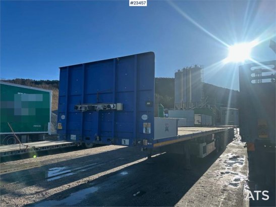 Faymonville telemax flatbed semi trailer w/ 14 meter extension Faymonville telemax flatbed semi trailer w/ 14 meter extens...