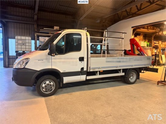 Iveco 50C18 Flatbed Truck with Rear-Mounted HMF Crane – 50C18 Flatbed Truck with Rear-Mounted HMF Crane – 2007 2 image 3