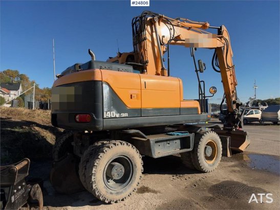 Hyundai Robex 140W-9A Wheeled excavator – tiltrotator and Robex 140W-9A Wheeled excavator – tiltrotator and 2015 2 Wheeled...