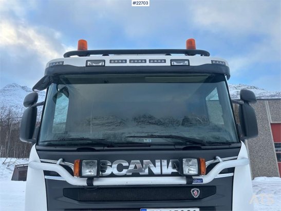 Scania R580 6x2 plow rigged tipper truck w/ plow plate. S R580 6x2 plow rigged tipper truck w/ plow plate. S 2016 2 Tipper...