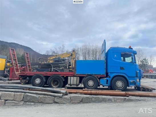 Scania R480 flatbed truck with manual loading ramps - rep R480 flatbed truck with manual loading ramps - rep 2003 2 image 49