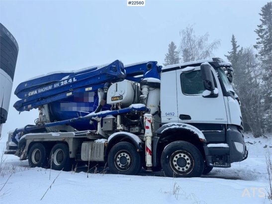 Mercedes-Benz Arocs 3251 Concrete Pump Truck – CIFA Magnum MK 28 Arocs 3251 Concrete Pump Truck – CIFA Magnum MK 28 2016 2...