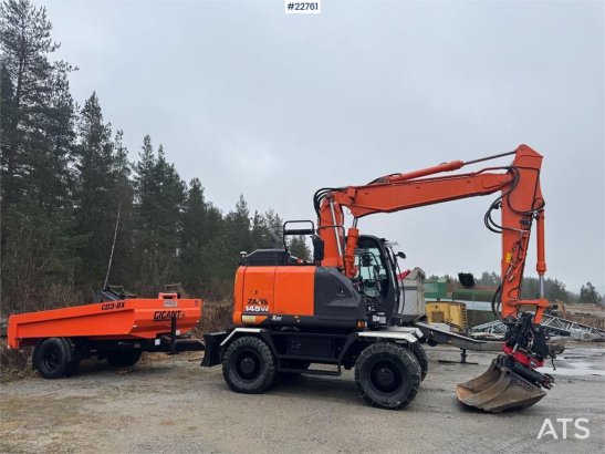 Hitachi ZX145W-6 wheeled excavator with GPS, tiltrotator, ZX145W-6 wheeled excavator with GPS, tiltrotator, 2020 2 Wheeled...