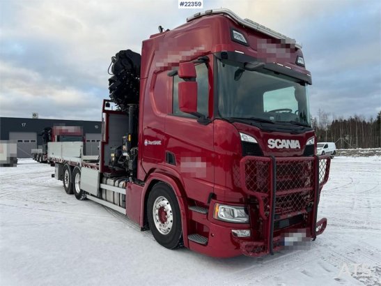 Scania R500 6x2 crane truck w/ 47 t/m Hiab crane with jib R500 6x2 crane truck w/ 47 t/m Hiab crane with jib 2019 2 Crane ...