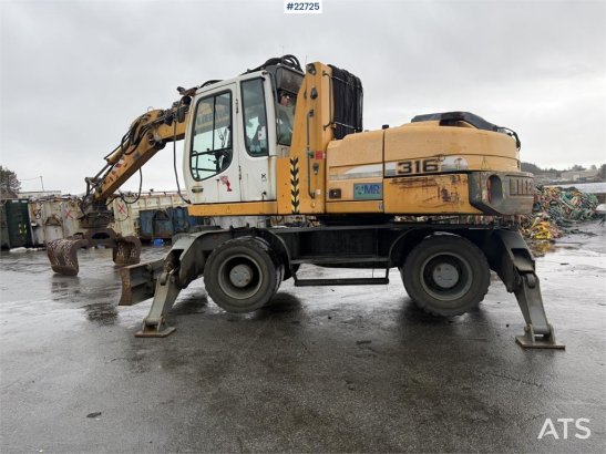 Liebherr A316 Litronic with sorting claw 6665 2009 2 Wheeled Excavators image 32