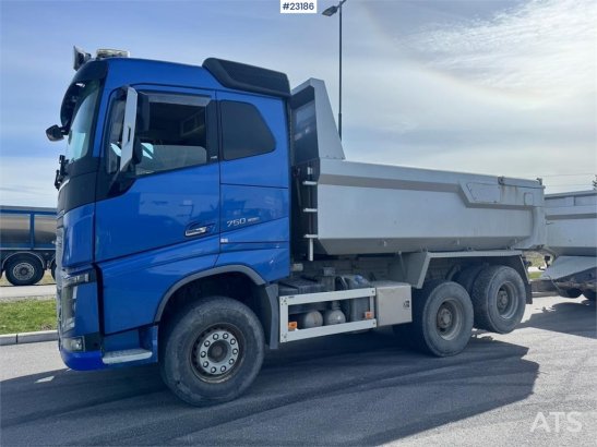 Volvo FH750 6x4 tipper truck with Maur tri-axle trailer 590 2018 2 Tipper trucks image 4
