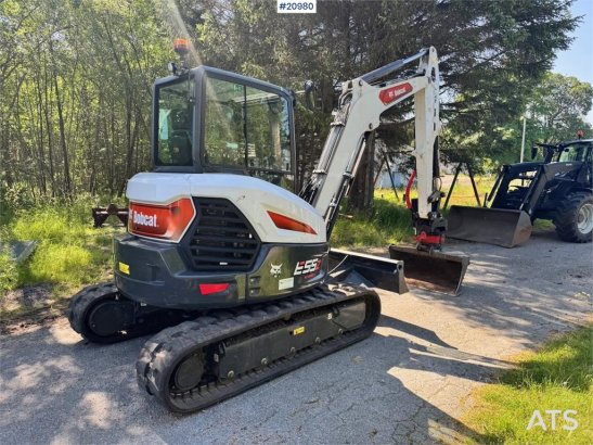 Bobcat E55Z Mini Excavator w/ Rototilt and 2 buckets. 260 E55Z Mini Excavator w/ Rototilt and 2 buckets. 260 2022 2 Crawle...