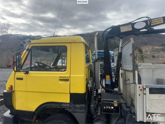 MAN 8.150 crane truck w/ 3-way tipper on the body. WAT 8.150 crane truck w/ 3-way tipper on the body. WAT 1989 2 Crane tru...