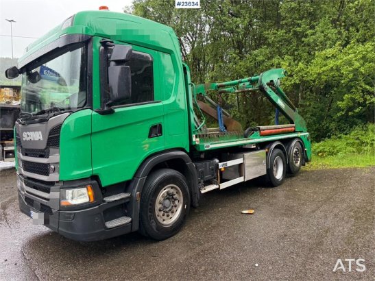 Scania G410 lift dumper with a rotator 3203 2019 2 image 4