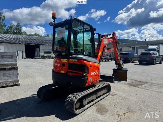 Kubota U27-4 Mini Excavator with Rototilt and 2 Buckets – 10085 2019 2 image 4