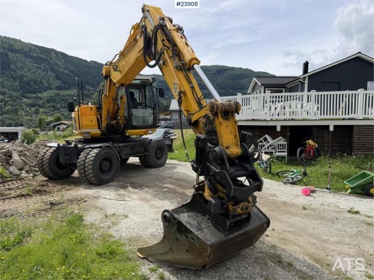 JCB JS145W wheeled machine with a cleaning bucket and JS145W wheeled machine with a cleaning bucket and 2008 2 Wheeled Exc...