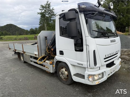 Iveco 75E18 crane truck with Hiab 055XS D3 crane for sal 75E18 crane truck with Hiab 055XS D3 crane for sal 2008 2 Crane t...