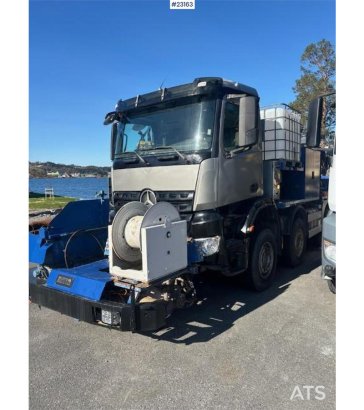 Mercedes-Benz Arocs with a Meyco Roadrunner concrete spray unit Mercedes-Benz Arocs with a Meyco Roadrunner concrete spray...