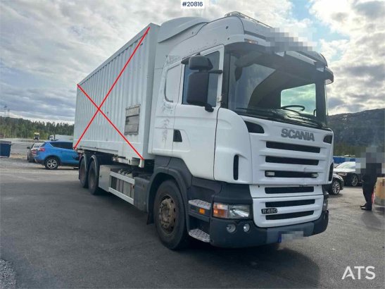 Scania R480 3 axle container truck with/ lift. R480 3 axle container truck with/ lift. 2008 2 image 4