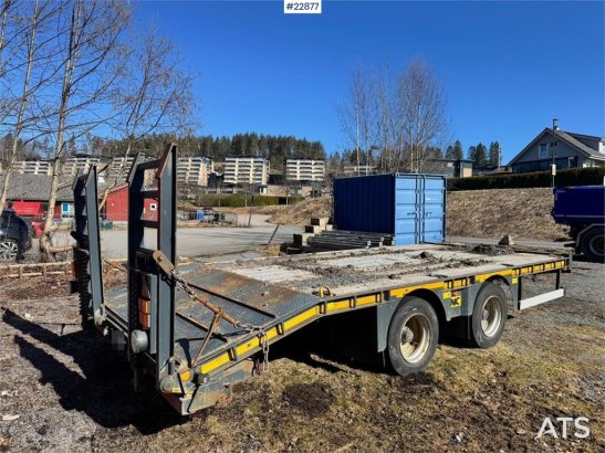 NC machinery trailer with manual loading ramps NC machinery trailer with manual loading ramps 2020 2 Lowloader trailers im...