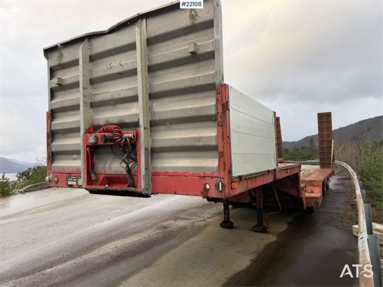 Vang SHSL 4 axle machine trailer w/ hydraulic driving b VANG SHSL 4 axle machine trailer w/ hydraulic driving b 1998 2 Low...