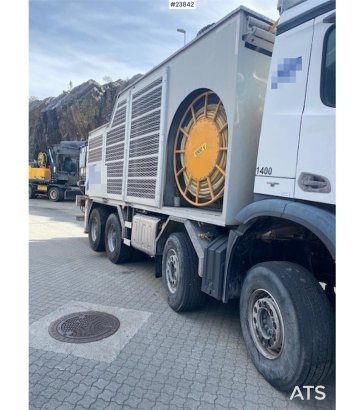 Mercedes-Benz Arocs 8x4 with a AMV 7450H concrete spraying super Mercedes-Benz Arocs 8x4 with a AMV 7450H concrete sprayin...