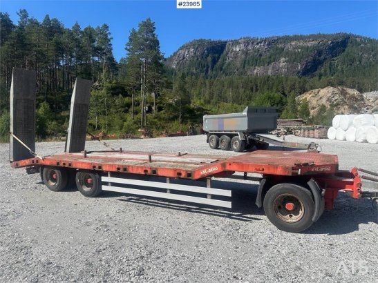 Kel-Berg Maskinslep with hydraulic ramps KEL-BERG Maskinslep with hydraulic ramps 2008 2 Lowloader trailers image 4
