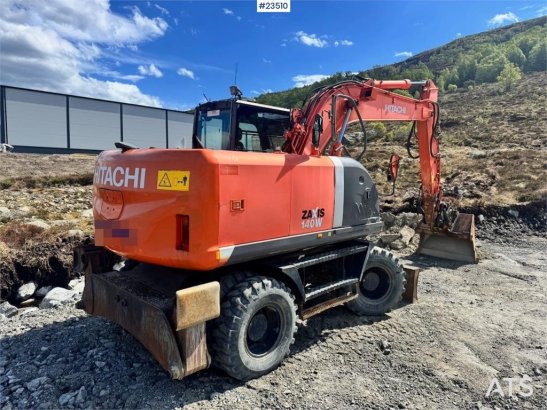 Hitachi ZX140W-3 wheel excavator with Rototilt and grading ZX140W-3 wheel excavator with Rototilt and grading 2008 2 Wheel...