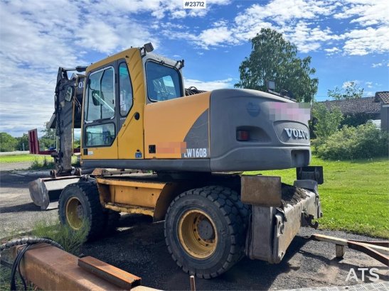 Volvo EW160B Wheeled Excavator with Rototilt and 2 Bucke EW160B Wheeled Excavator with Rototilt and 2 Bucke 2004 2 Wheeled...