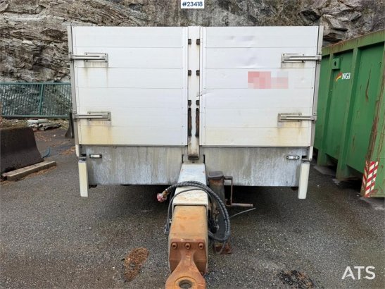 HFR 2 akslet galvanized flat trailer with folding side HFR 2 akslet galvanized flat trailer with folding side 2013 2 Flatb...