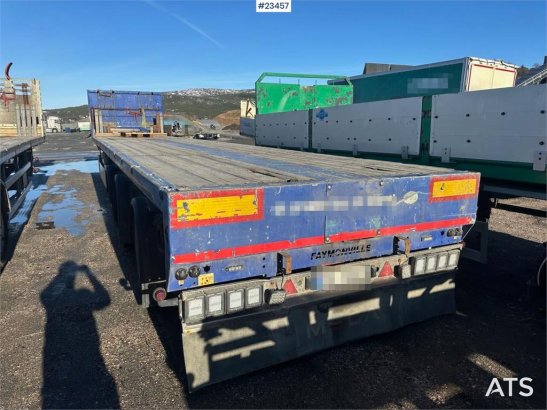 Faymonville telemax flatbed semi trailer w/ 14 meter extension Faymonville telemax flatbed semi trailer w/ 14 meter extens...