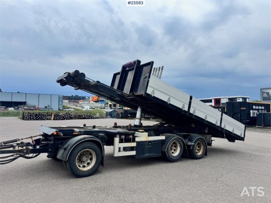 Hüffermann Drawbar Trailer with Cable Hoist and Body WATCH VI Huffermann Drawbar Trailer with Cable Hoist and Body WATCH V...