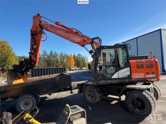 Hitachi ZX140W-6 Wheeled excavator with tilt, bucket and N ZX140W-6 Wheeled excavator with tilt, bucket and N 2018 2 Wheel...