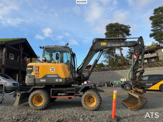 Volvo EW60E Wheeled excavator with tiltrotator and 2 buc EW60E Wheeled excavator with tiltrotator and 2 buc 2017 2 Wheeled...