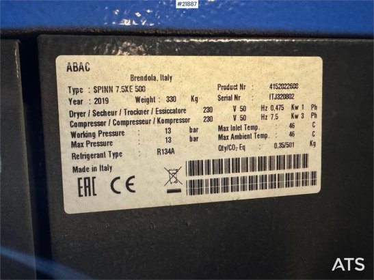 Spinn 7.5XE 500 Compressor Spinn 7.5XE 500 Compressor 2019 2 Compressors image 5