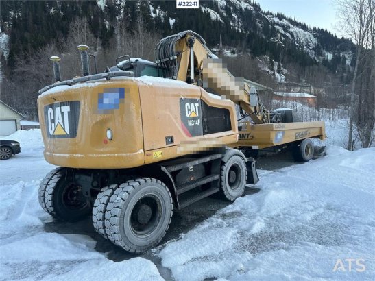 CAT M314F wheeled excavator w/ two buckets, Gigant tra M314F wheeled excavator w/ two buckets, Gigant tra 2020 2 Wheeled E...
