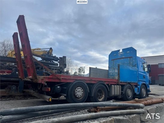 Scania R480 flatbed truck with manual loading ramps - rep R480 flatbed truck with manual loading ramps - rep 2003 2 image 35