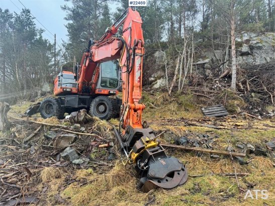 Fiat-Kobelco E175W wheeled excavator – Rototilt – 2 buckets – G Fiat-Kobelco E175W wheeled excavator – Rototilt – 2 bucket...