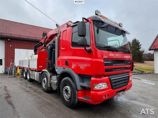 DAF CF85 8x4 crane truck with 66 t/m Fassi crane crane CF85 8x4 crane truck with 66 t/m Fassi crane crane 2013 2 Crane tru...