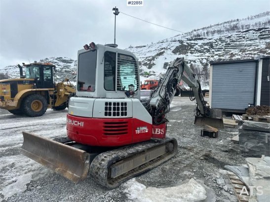 Takeuchi TB153FR excavator w/ 3 buckets and grapple cassett TB153FR excavator w/ 3 buckets and grapple cassett 2017 2 imag...