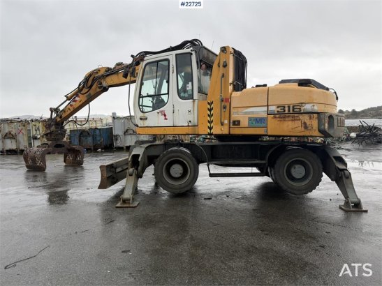 Liebherr A316 Litronic with sorting claw 6665 2009 2 Wheeled Excavators image 33