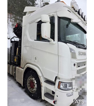 Scania R500 8x4 flatbed truck with 23 t/m Palfinger crane R500 8x4 flatbed truck with 23 t/m Palfinger crane 2021 2 Crane ...