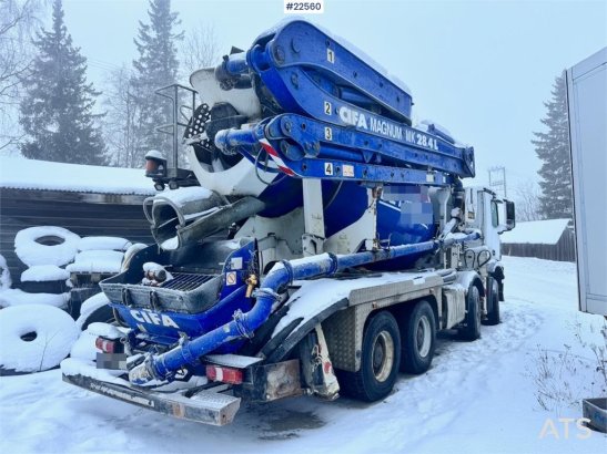 Mercedes-Benz Arocs 3251 Concrete Pump Truck – CIFA Magnum MK 28 Arocs 3251 Concrete Pump Truck – CIFA Magnum MK 28 2016 2...