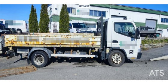 Mitsubishi Fuso Canter 4x2 flatbed truck for sale as a repair Fuso Canter 4x2 flatbed truck for sale as a repair 2019 2 im...