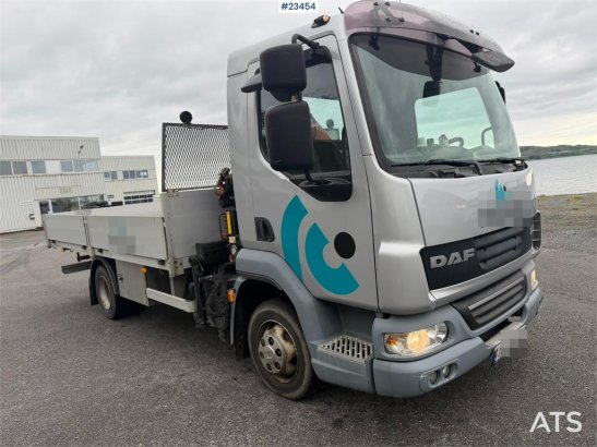 DAF 45.180 flatbed truck with low mileage and a PK4100 45.180 flatbed truck with low mileage and a PK4100 2007 2 image 20