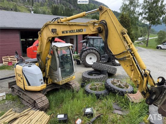 New Holland E70B SR-2 excavator with tooth bucket, gripper, na E70B SR-2 excavator with tooth bucket, gripper, na 2009 2 C...