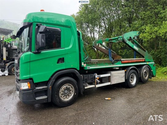 Scania G410 lift dumper with a rotator 3203 2019 2 image 20